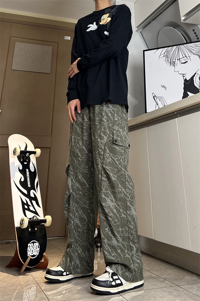 A178秋冬季新款美式休闲裤男直筒宽松XK310P40限价58,男装休闲裤,电商A178