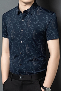 R-ZC30791夏季新款男士短袖衬衣百搭衬衫商务男装图片