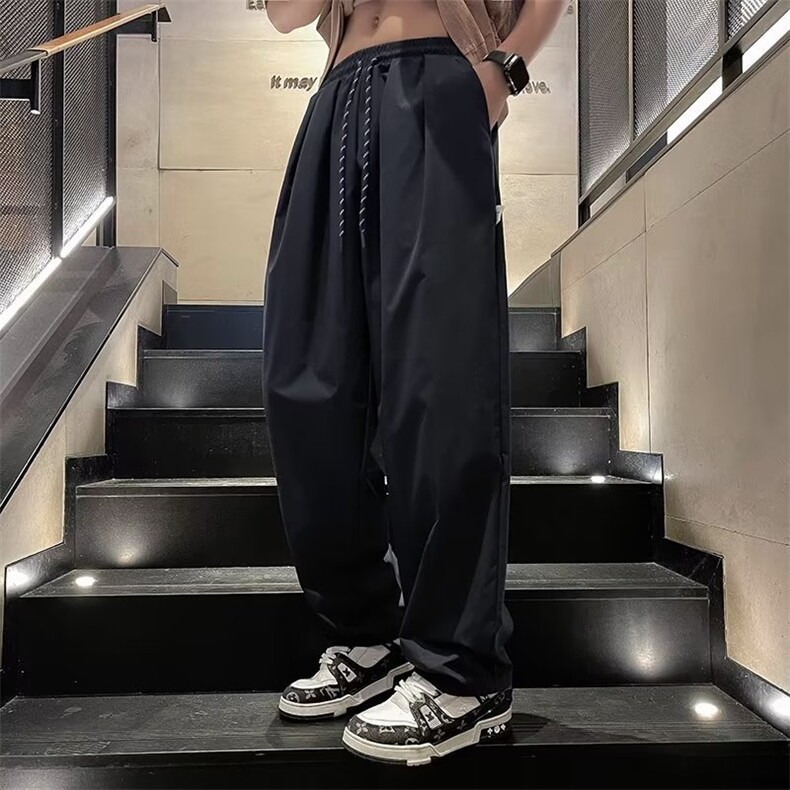 2023百搭新款春夏季薄款冰丝运动长裤休闲裤MK262-P35,男装休闲裤,星座1109-3