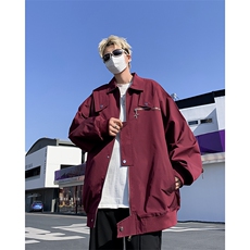 2024夏季新款美式vibe工装夹克男设计感宽松飞行员外套W8163-P62，男装夹克，星座512-4
