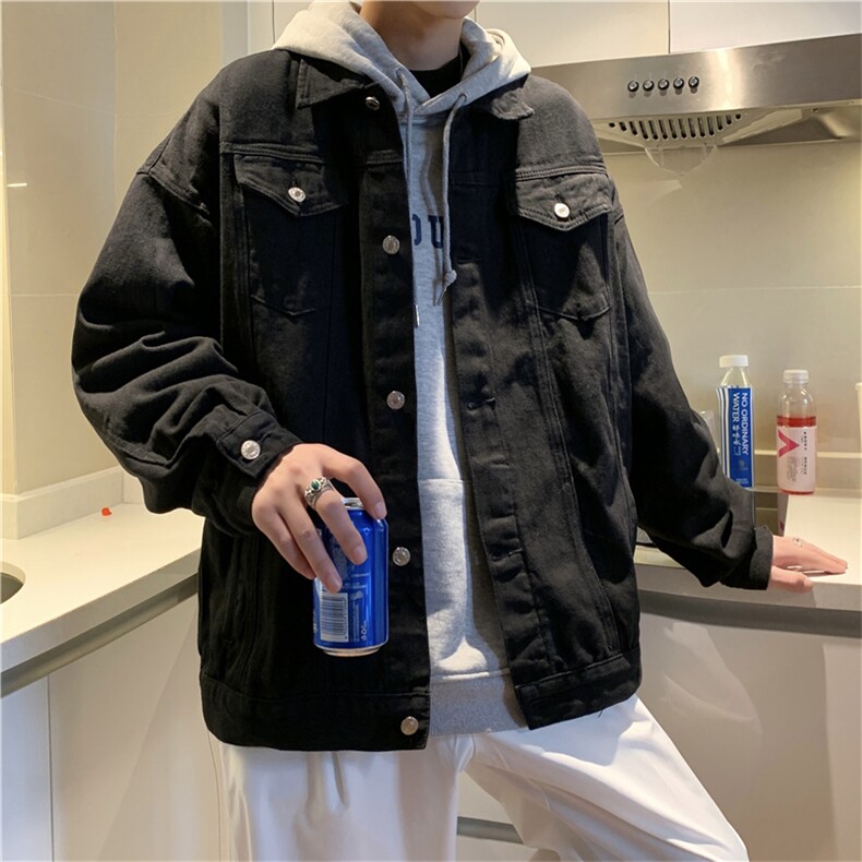 2021年新款牛仔外套男春秋季潮流夹克港味上衣棒球服W1683-P60,男装夹克,星座512-4