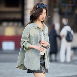 2025年新款春款牛仔外套休闲气质日常百搭牛仔外套女图片
