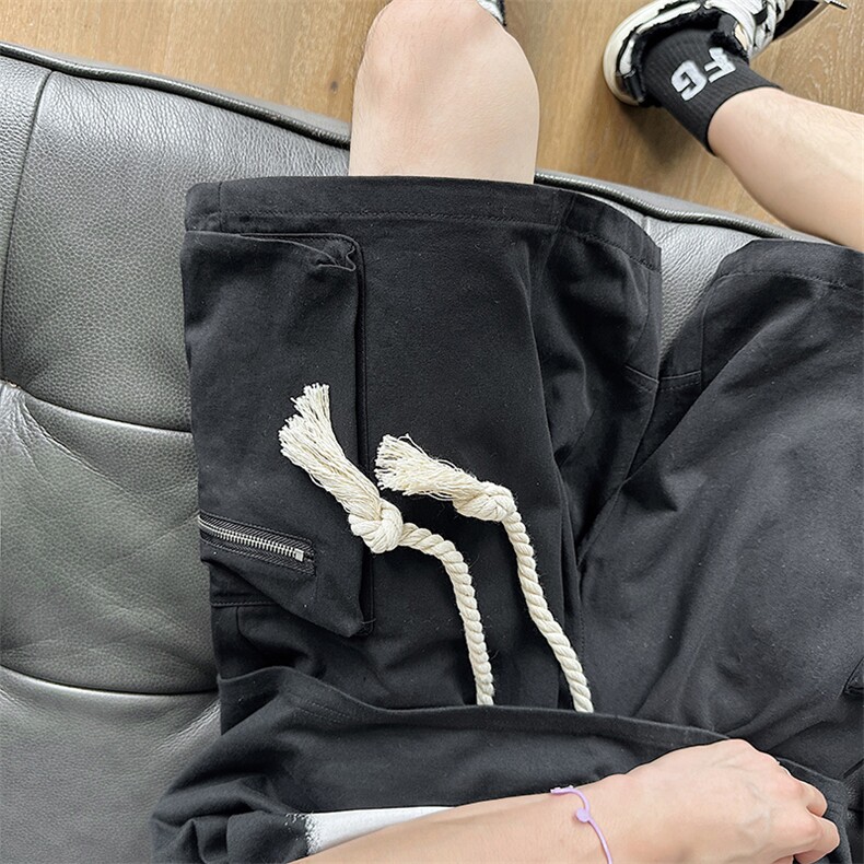 美式高街裤子男夏日工装短裤hiphop直筒阔腿短裤DK01075-P38,男装休闲裤,星座308B-1