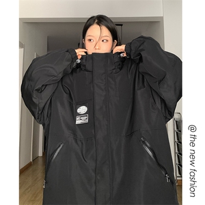冬款拼接撞色连帽设计中性防泼水加厚保暖滑雪服M35-P125控178图片