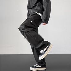 工装冲锋裤男士美式机能风潮牌秋宽休闲长裤1001-1-XK66-P40，男装工装外套，星座1001-1