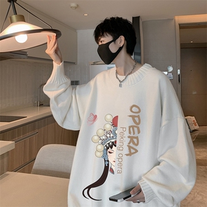 半高领毛衣男士大码针织衫男毛线衣男M18161-P45加绒款-P65