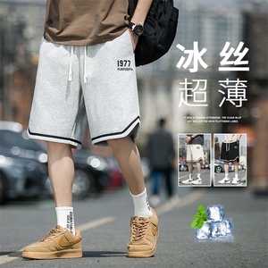 DK6967P35街景 华棉短裤篮球大码宽松户外时尚休闲夏季短裤男图片