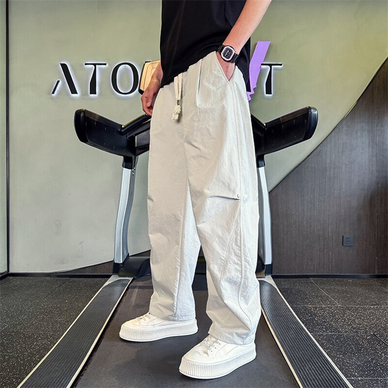 K20518-P68新款男士休闲裤夏季网眼直筒宽松弯刀裤百搭速干裤,男装休闲裤,电商A368