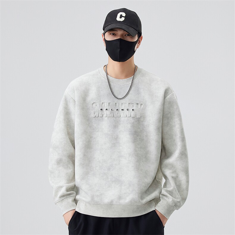 现货数据2025新款秋季套头卫衣男新工艺B240-WY988010-P65,男装卫衣,电商B240
