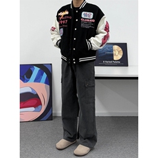 1506/Q1810/P46美式复古直筒工装多口袋宽松情侣工装长裤休闲裤，男装工装外套，星座1506
