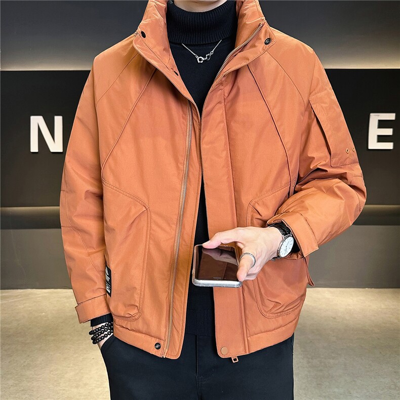 2532-P238-M-3XL标90绒店主风简约休闲立领简约男士百搭羽绒服,男装羽绒服,电商B255