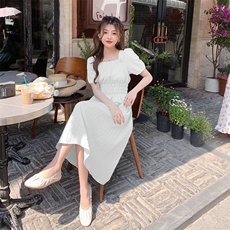 【大货已出】2025夏季新款法式褶皱连衣裙2C127-9108-P115-K160，女装连衣裙，2C127