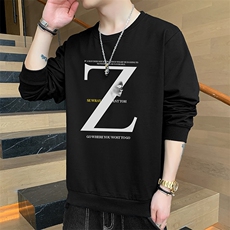 2026秋季新款潮流男士圆领字母印花套头卫衣大码1210-2-F001-P15，男装卫衣，星座1816-2（原1210–2）