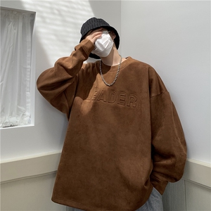 2024秋冬重磅360克麂皮绒凹凸印卫衣男女 1015-3-WY03-P65图片