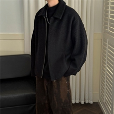 现货羊毛呢料外套男士冬季保暖加厚夹克A351-AJ2642-P125控199，男装夹克，电商A351