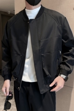 社会小伙男士秋冬纯色2025秋季长袖夹克店主风JK0816-P115，男装夹克，电商A236