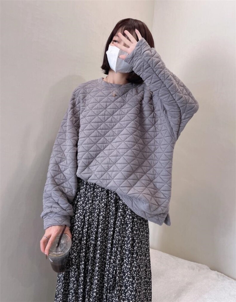 加绒加厚保暖卫衣，女装卫衣/绒衫，亮金金