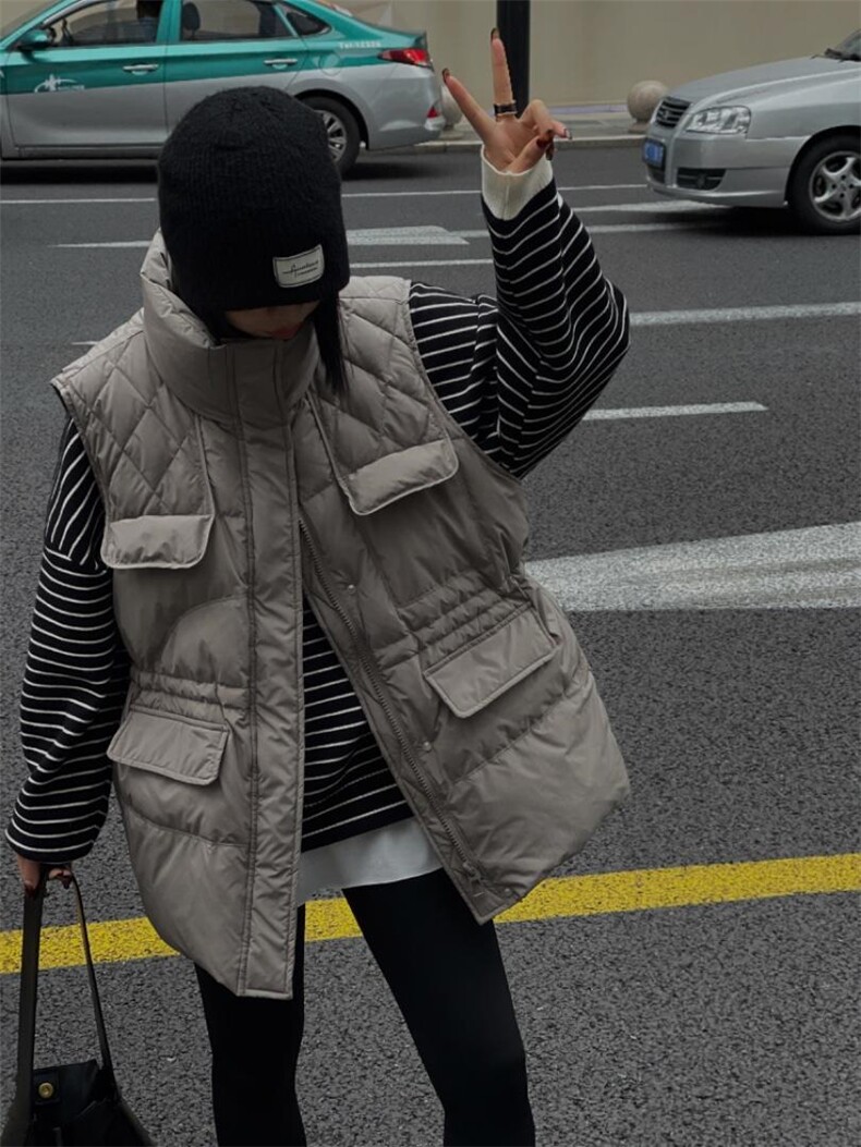 雷洛奇—羽绒马甲，女装马甲，雷洛奇丽
