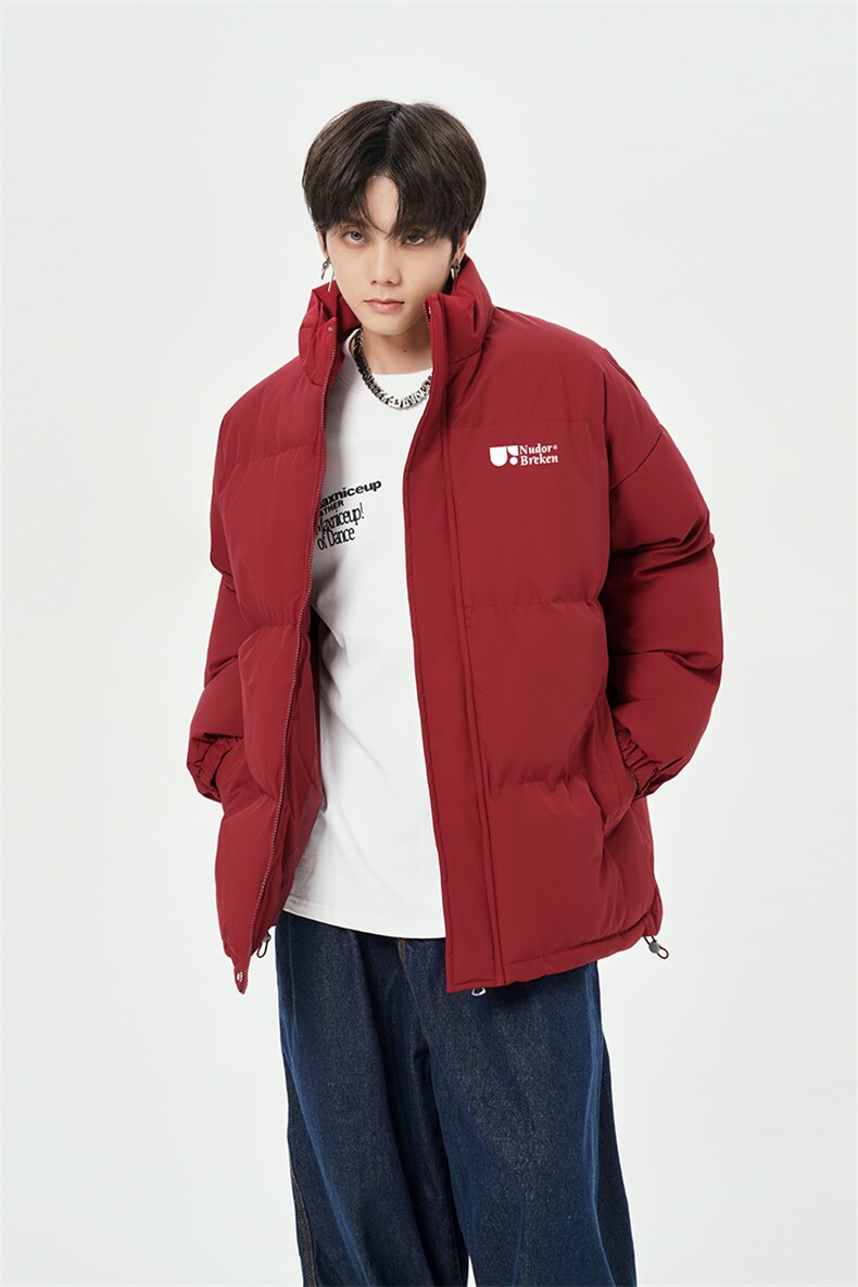 日系白底直播抖音高品质宽松男羽绒棉面包服棉衣外套M1057P85,男装棉衣,电商C408(原B339-1)