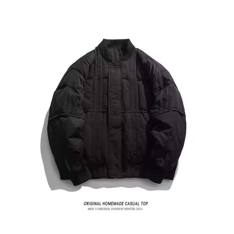加绒加厚冬款男女立领棉衣拼接棉袄保暖面包服外套MY63P100,男装棉衣,星座1013-1