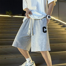 运动短裤男夏季潮牌ins日系休闲裤潮流原宿风五分中裤K3961-P30，男装休闲裤，星座512-2