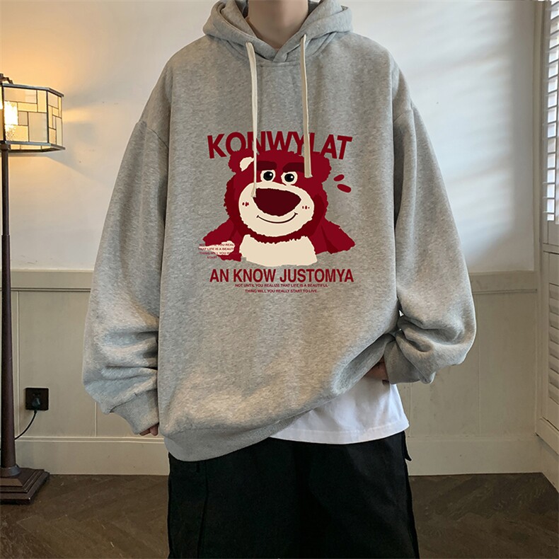 纯棉连帽卫衣男大码运动帽衫宽松薄WY2285-P35,男装卫衣,电商A040