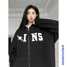 女模图新款重磅420克开衫卫衣W2321-P58-控88供抖音，男装卫衣，电商A036A