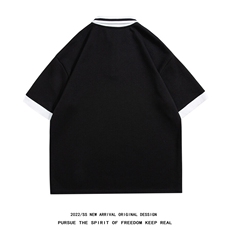 1白底中性风polo衫潮大码M-5XL翻领情侣短袖T恤男DP7741P45控59，男装T恤，星座226-2