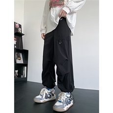 美式机能伞兵工装裤男运动宽松阔腿休闲裤直筒冲锋速干CK94-P38，男装休闲裤，星座1008