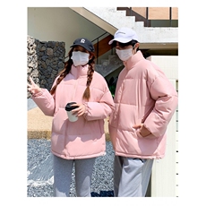 2202#光版高品质手塞棉情侣款冬季保暖立领棉服ins流行，女装棉衣/棉服，星座1210-1