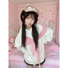 【有货】WY904CC-特P48设计感蝴蝶结连帽卫衣男女同款，男装卫衣，星座1007（原301D）