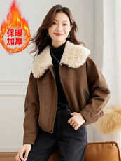 现货！加绒加厚冬季新款棉衣女派克服，女装棉衣/棉服，韩蔻秀