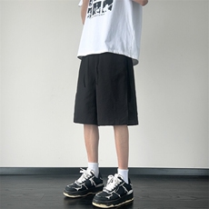 特批P30无差价夏季拉链拼接网眼透气速干港风宽松五分裤男DK5859，男装休闲裤，电商A001-1