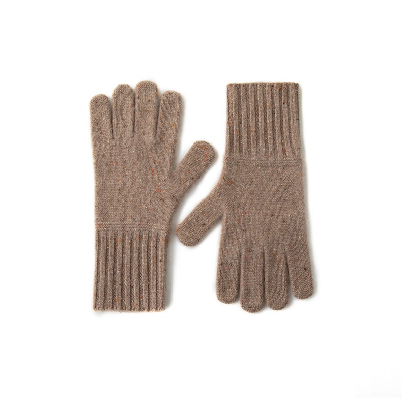 2025年新款百搭男女通用纯色羊绒分指手套,饰品手套,轩妮羊绒