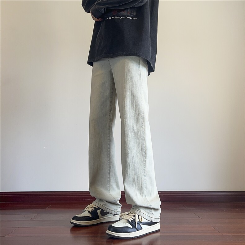 抖音品质秋季新款潮流美式小脚修身牛仔裤B315-K24312-特P35控68,男装牛仔裤,电商B315
