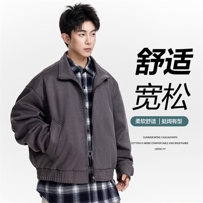 得物二开美式高街潮牌设计感夹克外套男2025秋季新款JK1237-P98,男装夹克,星座1103-3