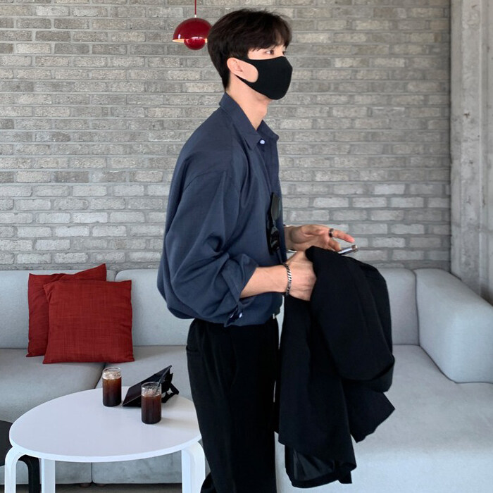 男长袖韩风轻熟风男装春秋季垂坠感休闲衬衣CY01201特P30,男装衬衫,星座1004（原星座815-3）