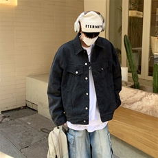 2025年新款百搭布夹克男款春秋季廓形宽松cleanfit外套JK1184-P95，男装夹克，星座1103-3