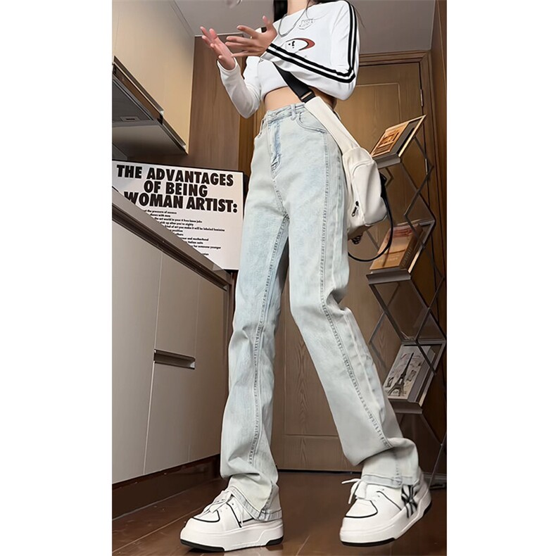 《现货主推》女装类目中性弹力修身小脚牛仔裤GXX02-P55，女装牛仔裤，电商C303A