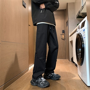 现货 防风防水运动登山裤宽松直筒休闲大码工装冲锋裤男 K916-P45图片