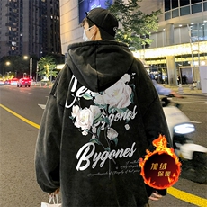 直播品质500克重磅美式做旧水洗卫衣SL1678-常规特P55加绒特P65，男装卫衣，电商A486