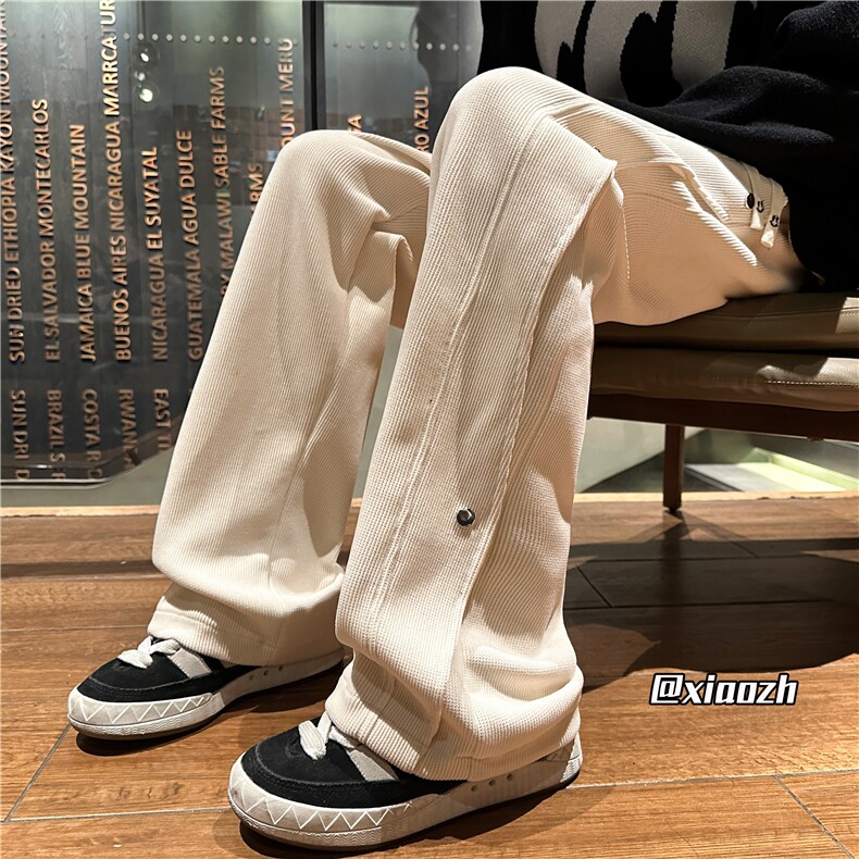 XZ616秋冬新款加厚不规则活页拼接排扣休闲长裤TY1126P65控88,男装休闲裤,星座512A（原616）