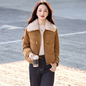 （现货）XBL新款2025年冬季短款羽绒服派克服保暖90白鸭绒1026图片
