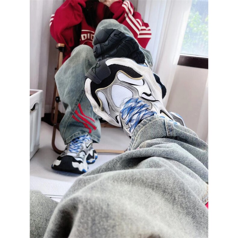 【有货】三条杠条纹牛仔裤男女款美式宽松直筒裤子G8512WW-特P55,男装牛仔裤,星座1007（原301D）