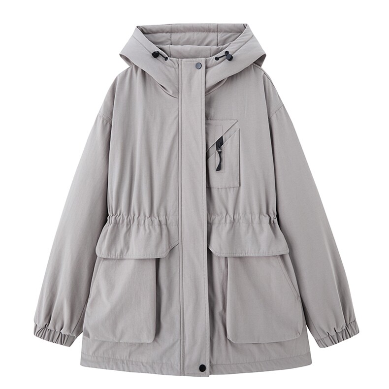 现货秒发2025冬装新款加厚中长款保暖派克服外套修身棉衣棉服,女装派克服,星宇服饰