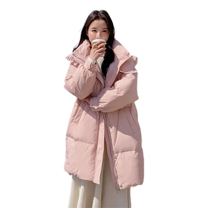 2023年冬季新款白鹅绒羽绒服外套中长款女图片