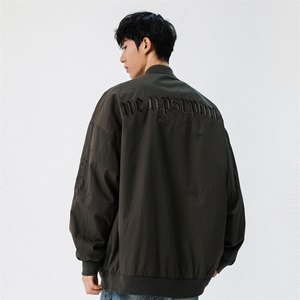 XZ809A/XS10/特P70/控118  25春 美式复古飞行夹克潮刺绣棒球服图片