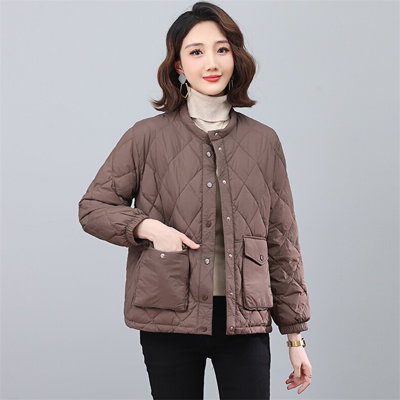 全年备货不下架~2023冬季新款时尚短款羽绒服轻薄外套，女装羽绒服，忆绮罗