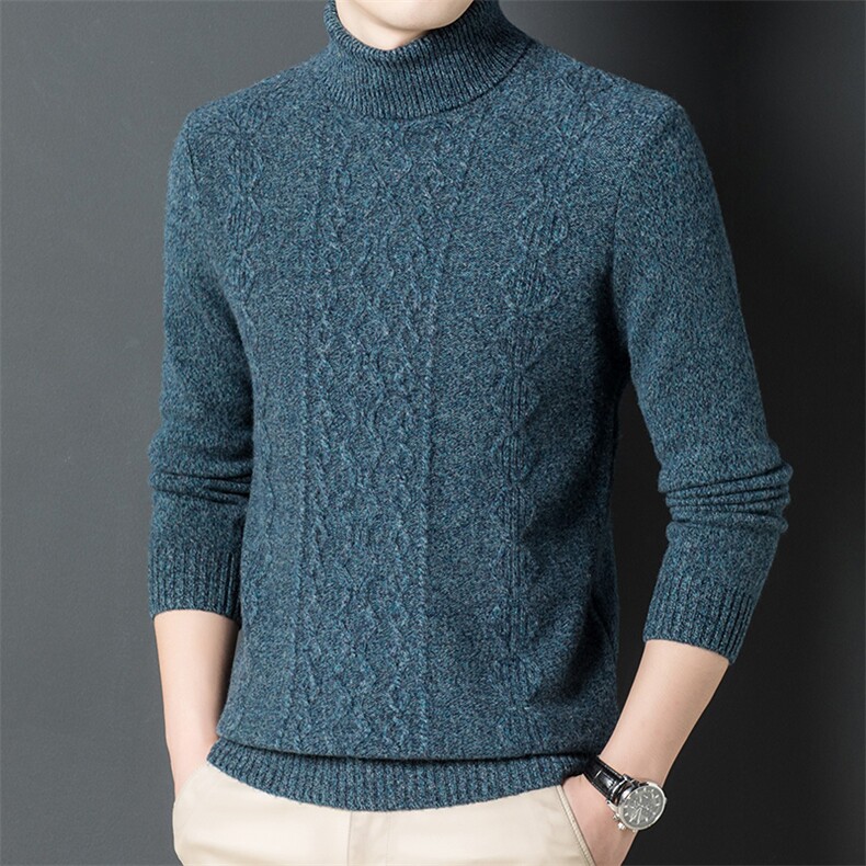 Y99030钱塘2020-2冬季厚款商务休闲简约中年男士羊毛衫P165，男装针织衫/毛衣，钱塘207-2