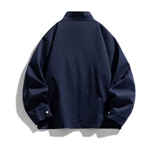 26春装高品质老钱风立领夹克外套男女美式潮牌拉链工装风宽松上衣，男装夹克，电商A486